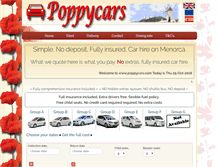 Tablet Screenshot of poppycars.com